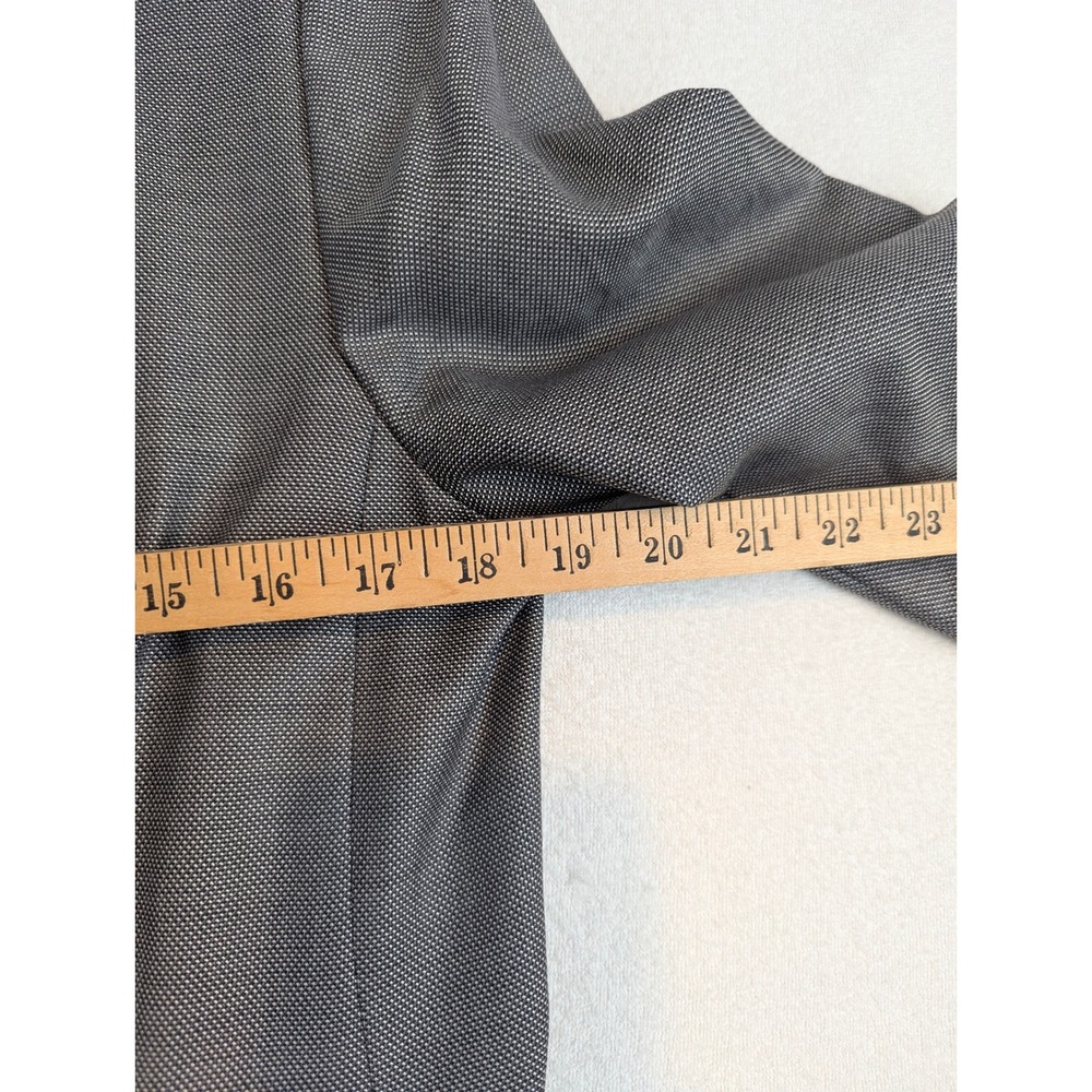 Pronto Uomo‎ Mens 48 Regular Gray Windowpane Notched Lapel Wool Blazer Jacket - Picture 15 of 15